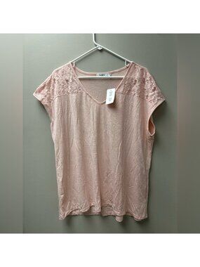 Ricki’s Pink Lace Shoulder Blouse Tank‎ Top